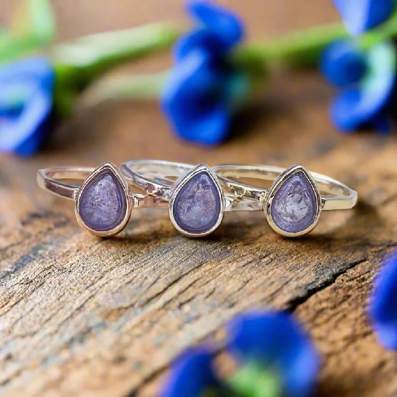 sapphire wedding rings -December Birthstone Ring - Tanzanite