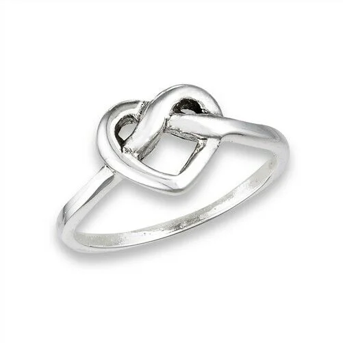 platinum rings for women -Sterling Silver Celtic Love Knot Ring