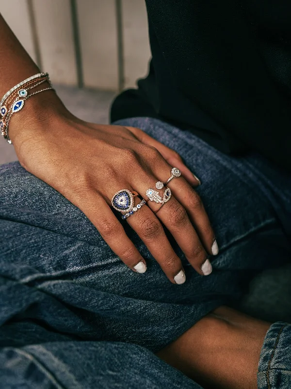 fashion cocktail rings -Zyaire Evil Eye Ring