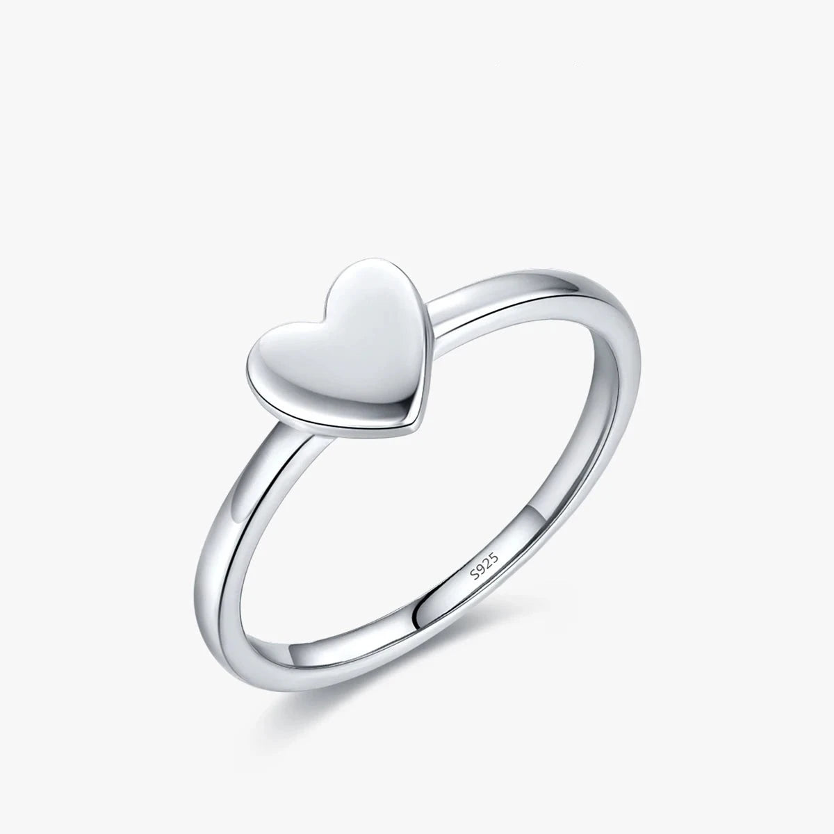 modern promise rings -Sleek Heart Sparkle Ring