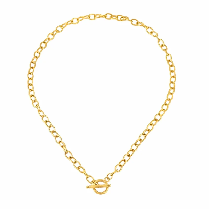 pearl chain necklaces for women -Maisie TBar Necklace