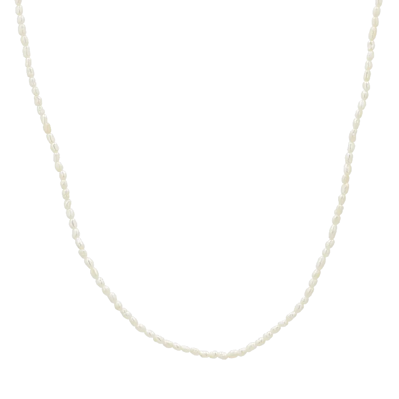 crystal necklaces for women -Dainty Pearl Necklace