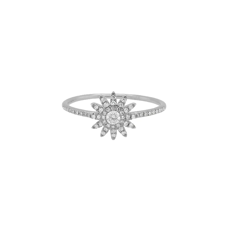 engagement ring sets -14K GOLD DIAMOND SIDNEY STARBURST RING