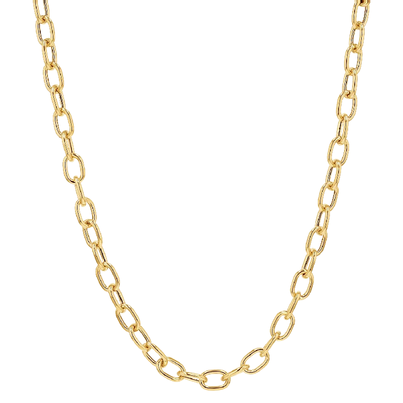 geometric necklaces for women -Large Rolo Chain Necklace