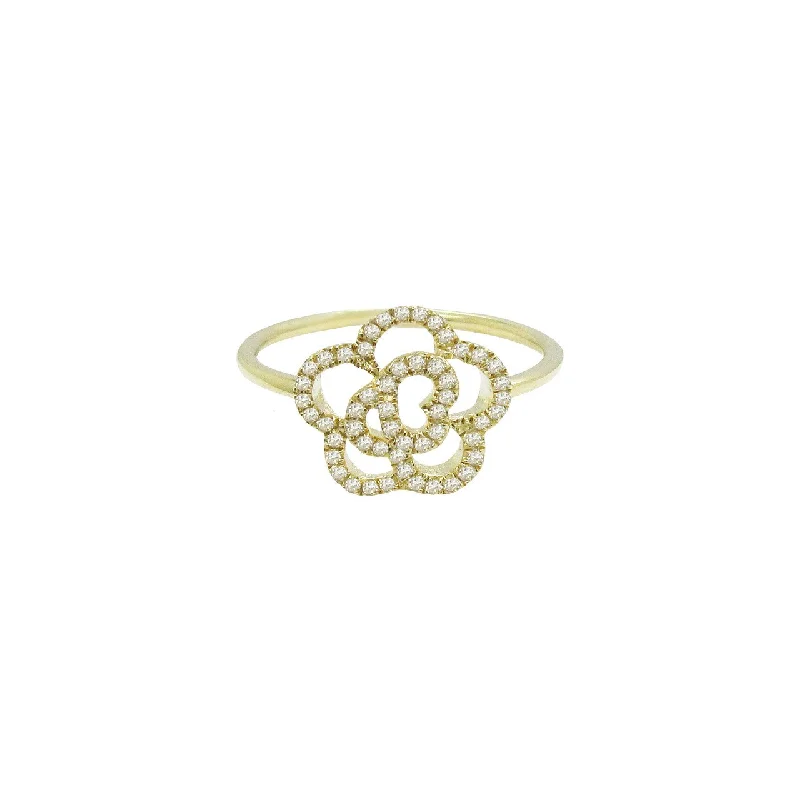 elegant engagement rings -14K GOLD DIAMOND CAMILIA RING