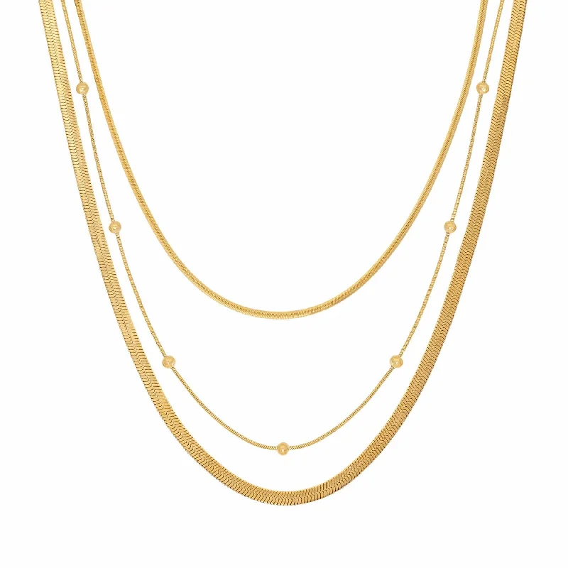 diamond pendant necklaces for women -Drew Layered Necklace