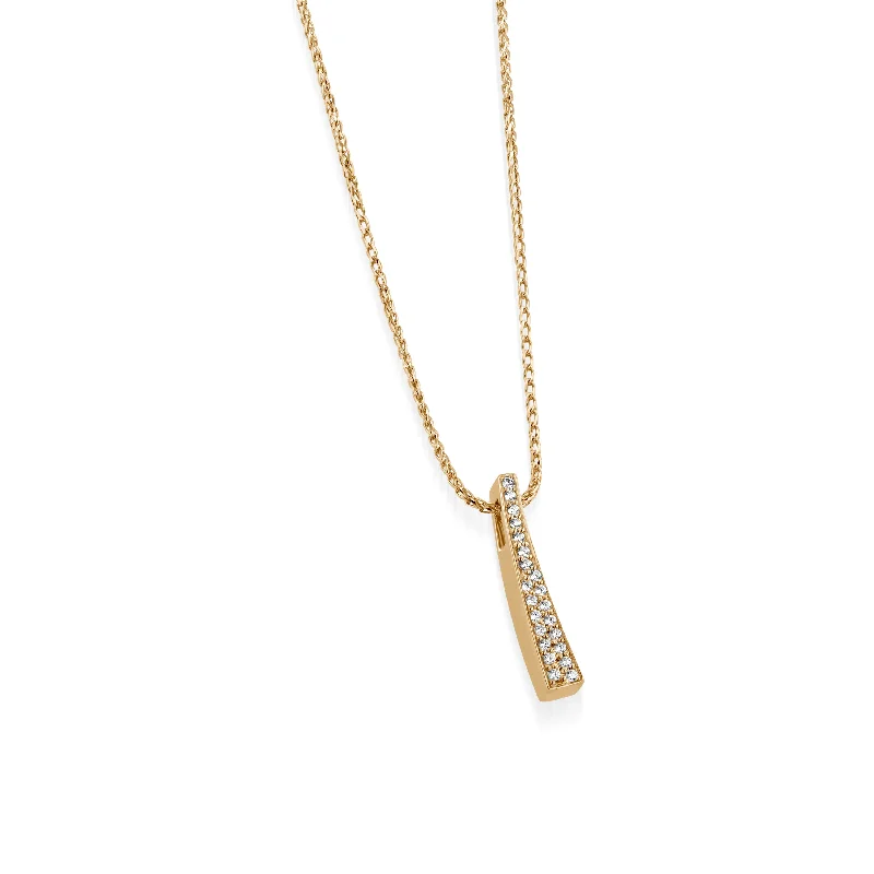 statement gold necklaces for women -Orion Polar Pave Diamond Pendant Necklace