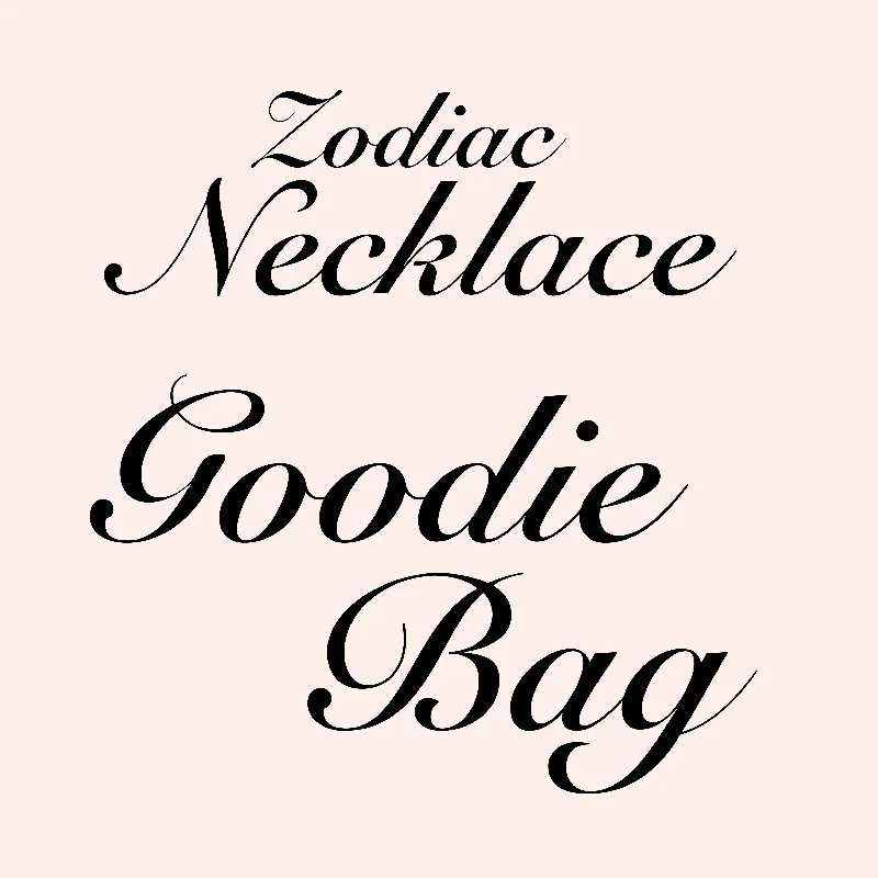 wedding chain necklaces for women -Zodiac Necklace Goodie Bag