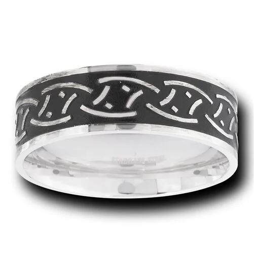 luxury wedding rings -Celtic Ring -  Stainless Steel