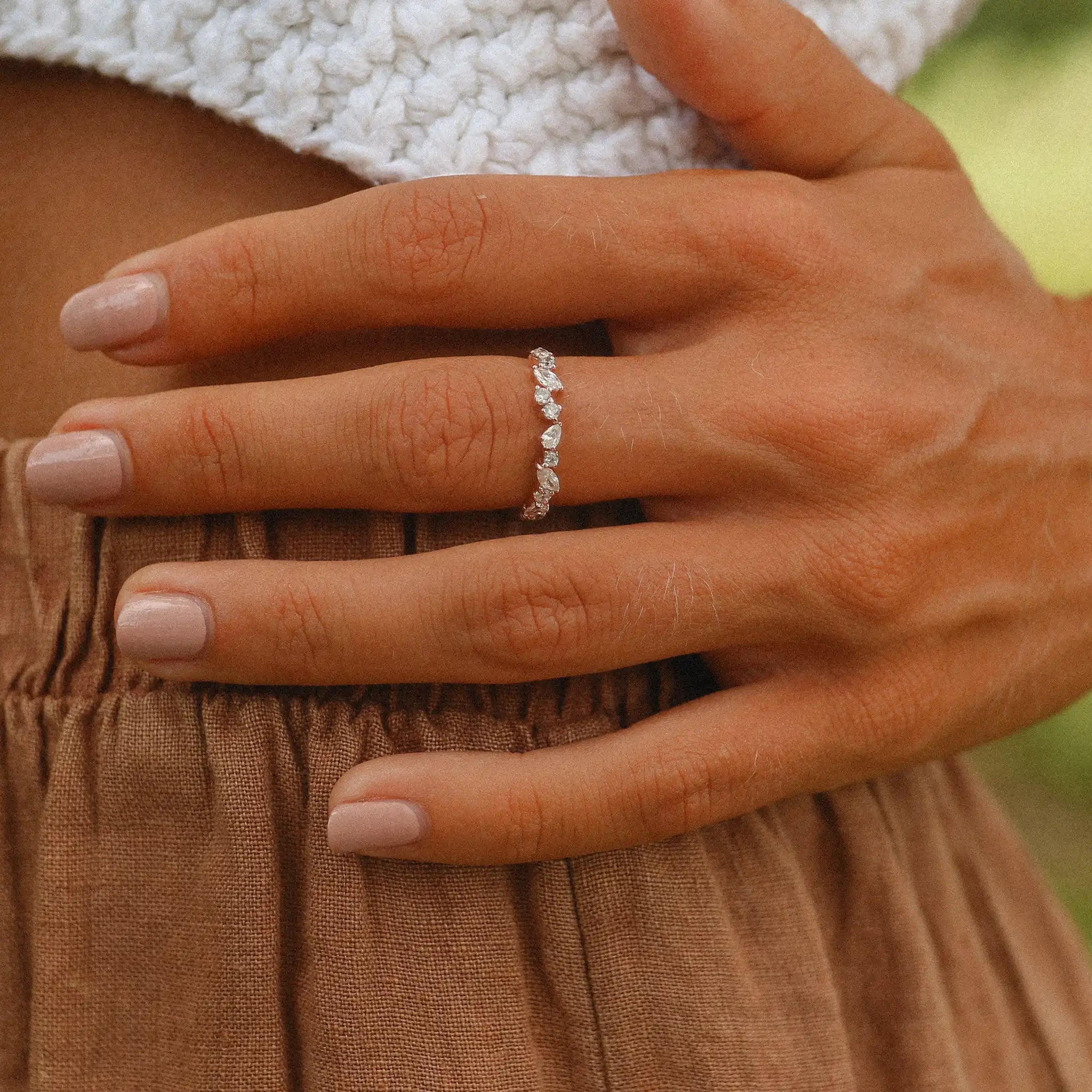 double band rings for women -Rose Gold Infinity Ring