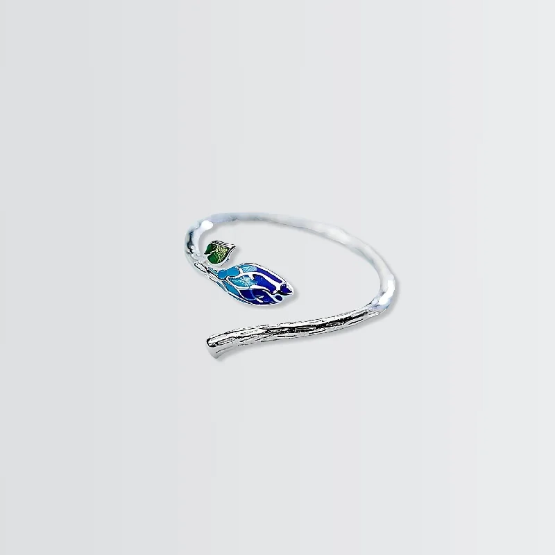 anniversary rings for women -Young Bud Elegant Ring