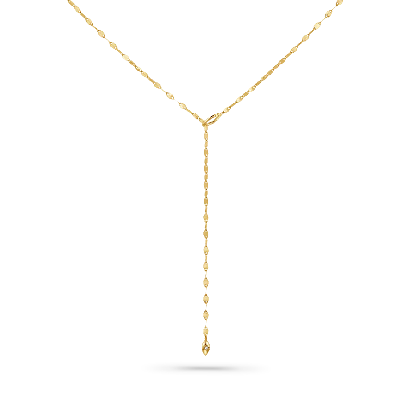 wedding pendant necklaces for women -Demi Lariat Starset Diamond Necklace