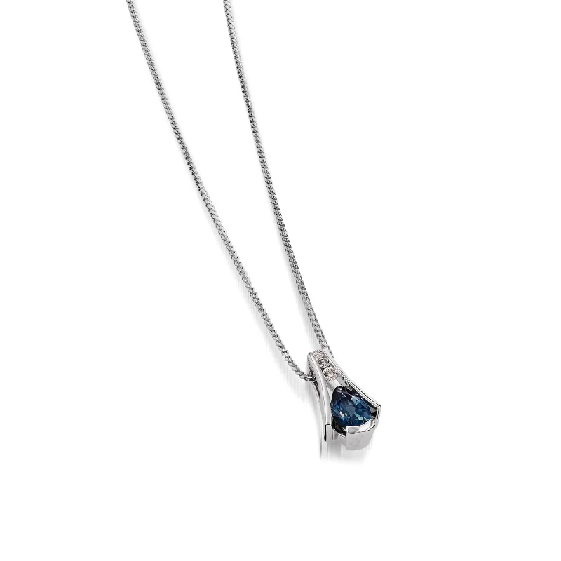 gemstone necklaces for women -Venture Small Gemstone Pendant Necklace with Diamonds