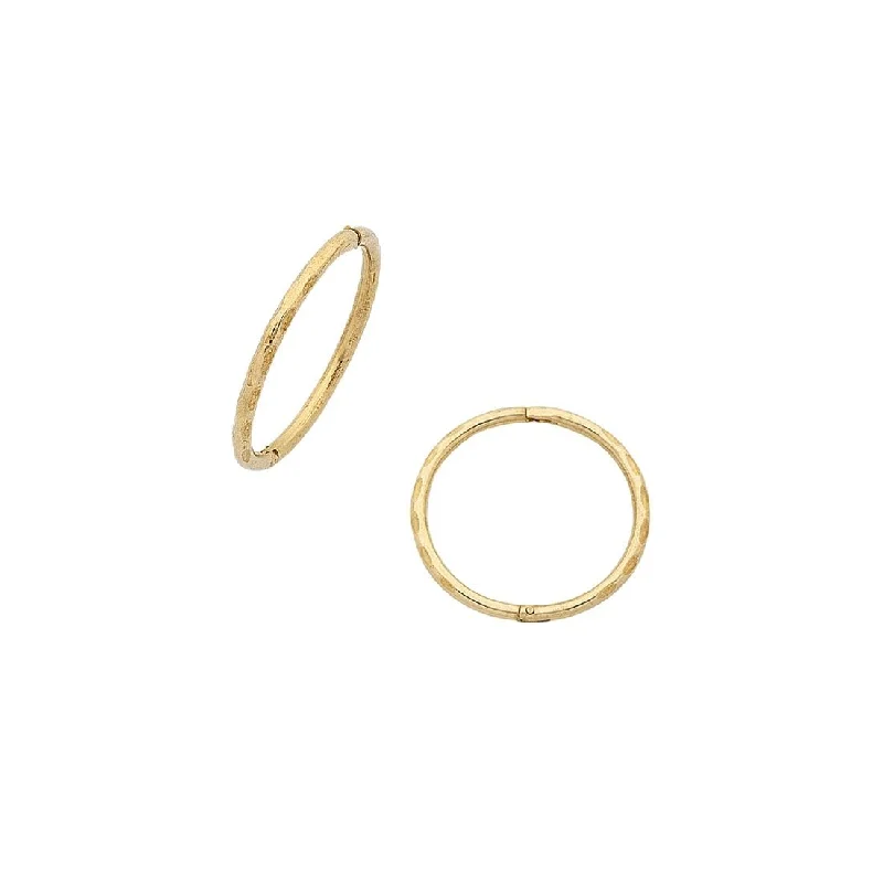 gold drop earrings for women -9ct Yellow Gold 10mm Sleeper Earrings