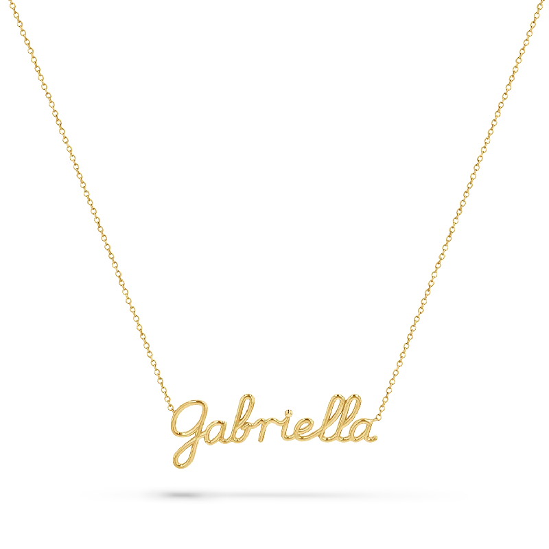 elegant necklaces for women -Signature Name Necklace