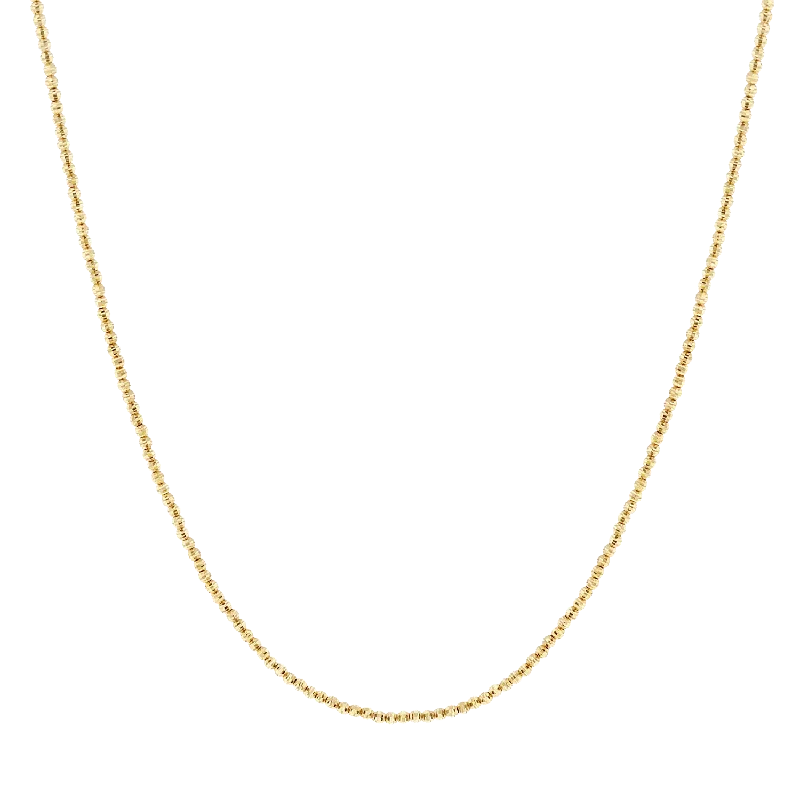 minimalistic silver necklaces for women -14K Mooncut Necklace