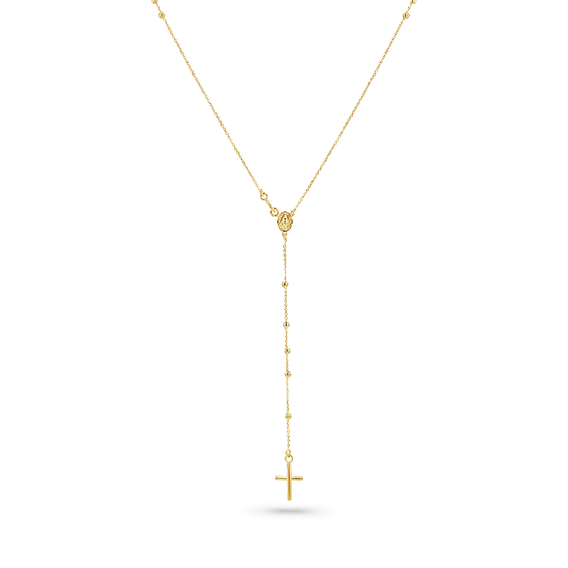 minimalist necklaces for women -Dainty Rosary Necklace