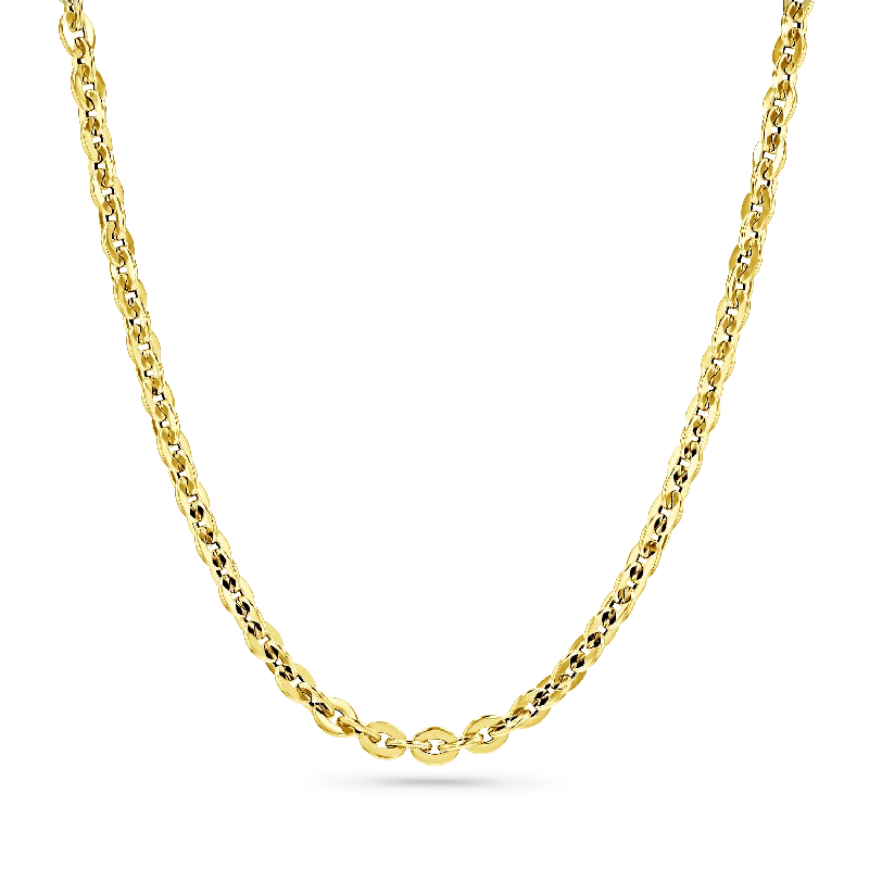 statement gold necklaces for women -Deco Link Necklace