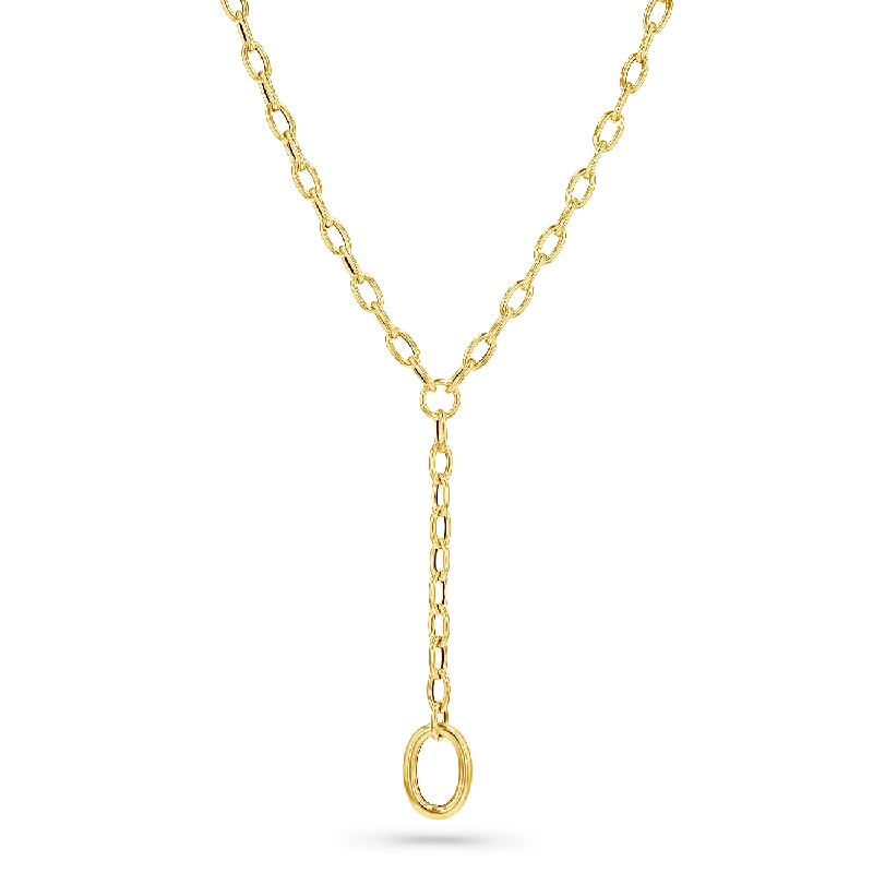 gold necklaces for women -Yaris Y Chain Lariat Necklace