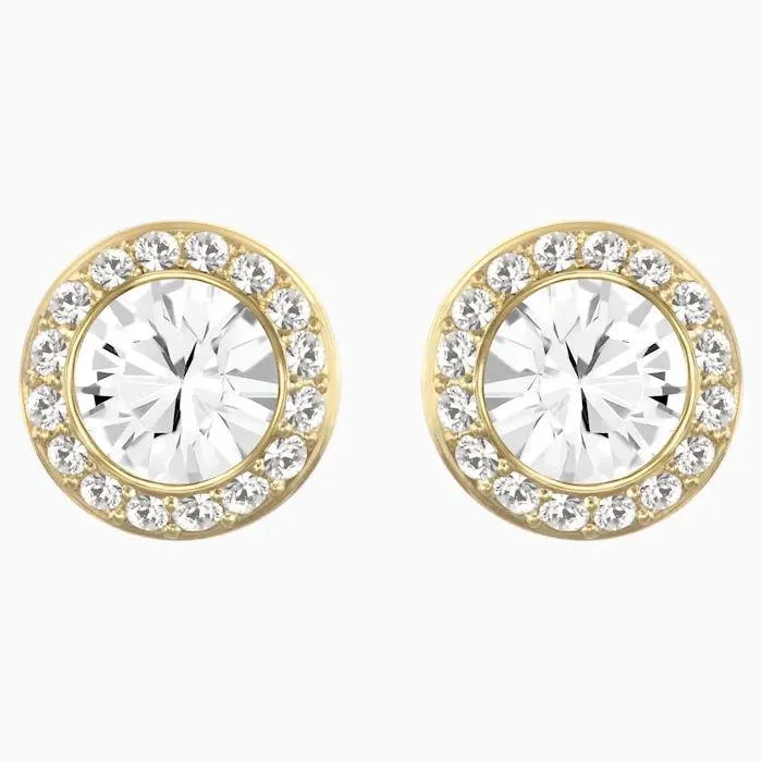 simple stud earrings for women -Swarovski Angelic Stud Pierced Earrings