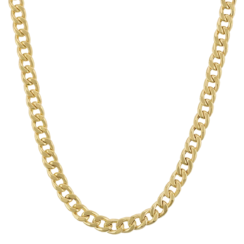 minimalist necklaces for women -14K Miami Cuban Link Chain Necklace 5.5mm