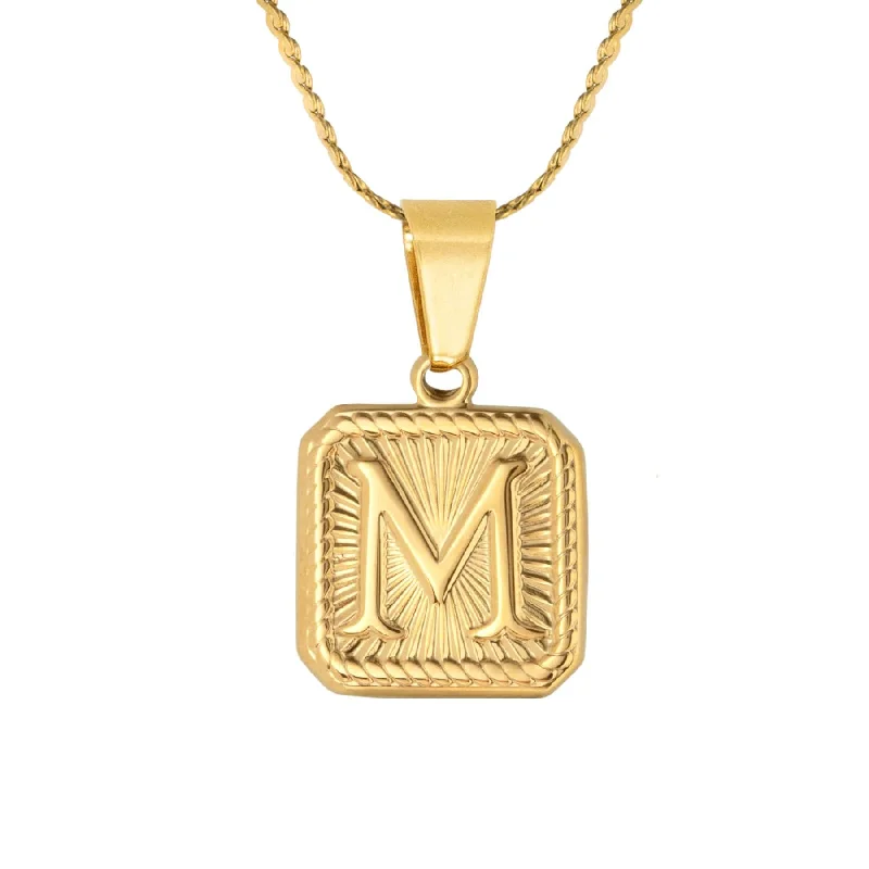 gemstone pendant necklaces for women -Mesmerise Initial Necklace