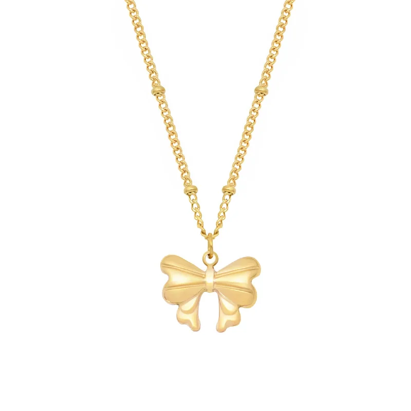 luxury chain necklaces for women -Emma Bow Necklace