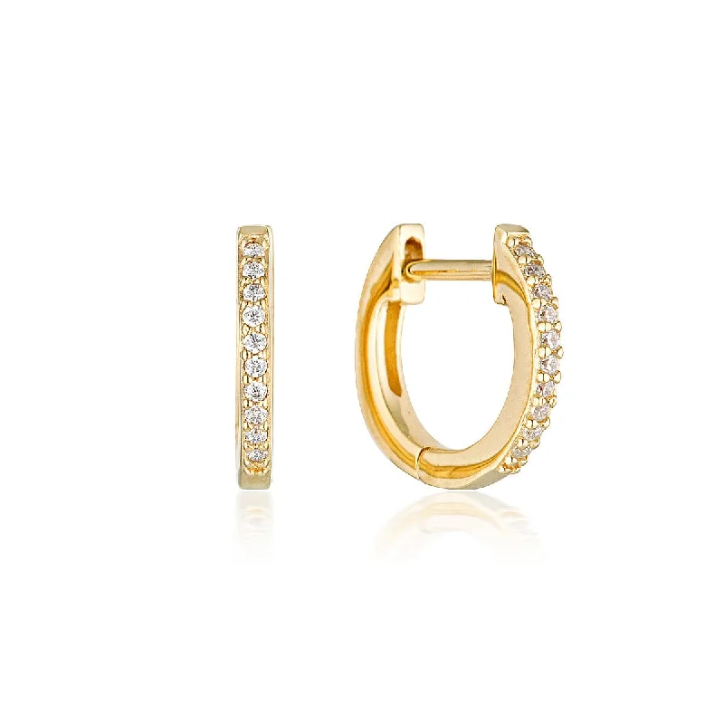 custom hoop earrings for women -NOEL NIGHTS SHINE HOOP EARRINGS GOLD