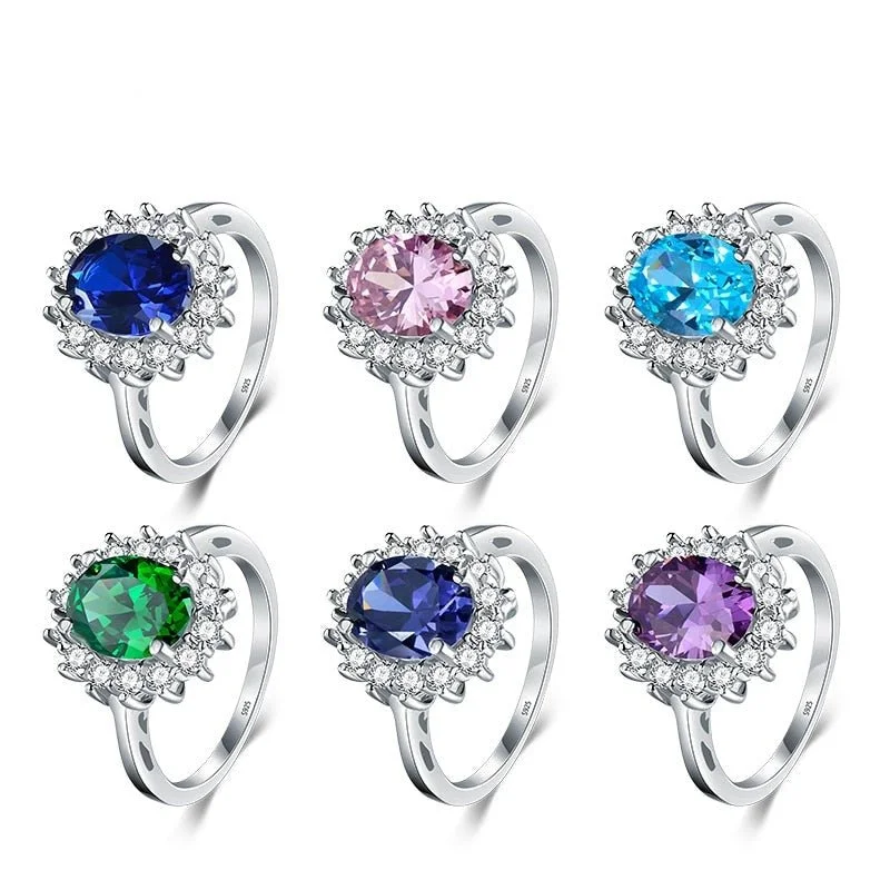 colorful rings for women -Sharon Zircon Ring