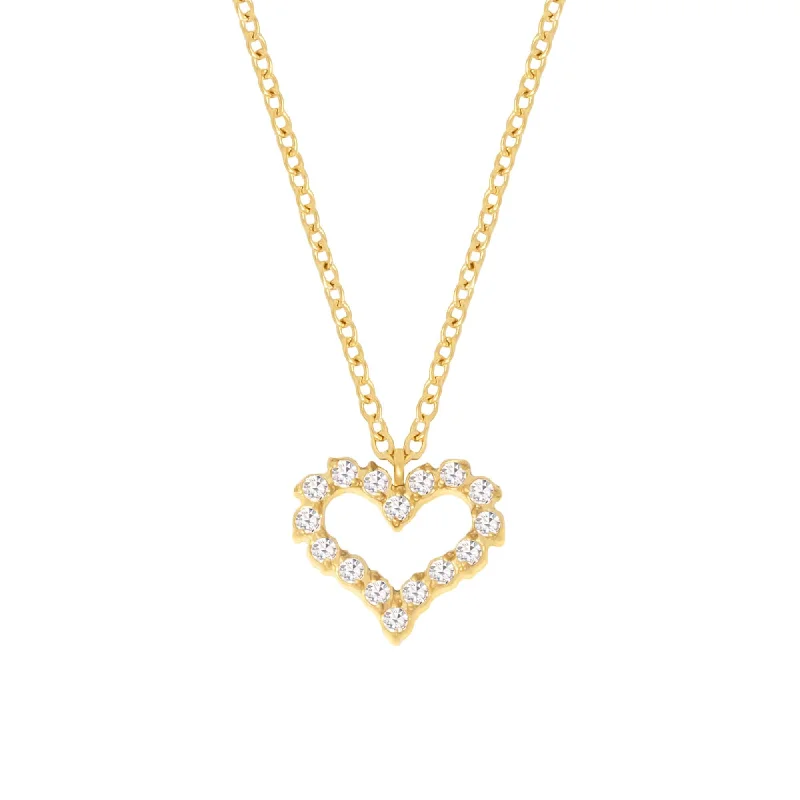 elegant pearl necklaces for brides -Inspired Heart Necklace