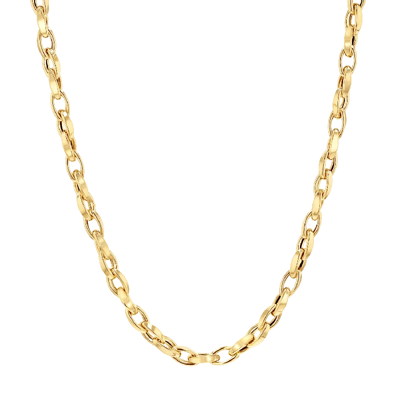 heart necklaces for women -Celine Twist Link Chain Necklace