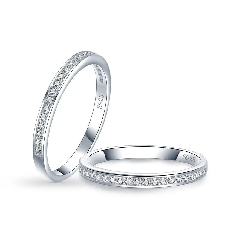 promise rings for her -Darlene Moissanite Ring