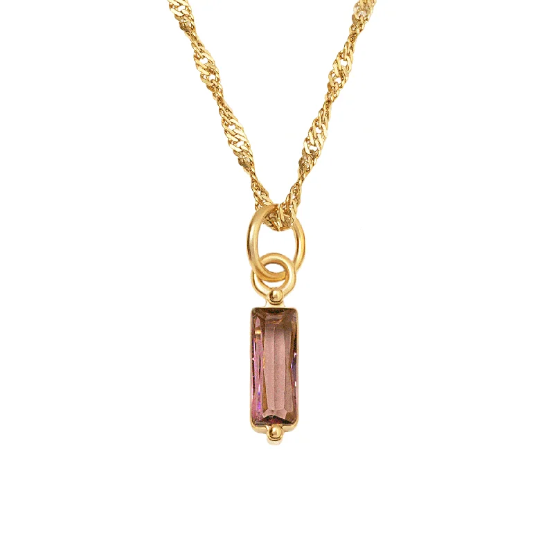 vintage pendant necklaces for women -Quartet Birthstone Necklace