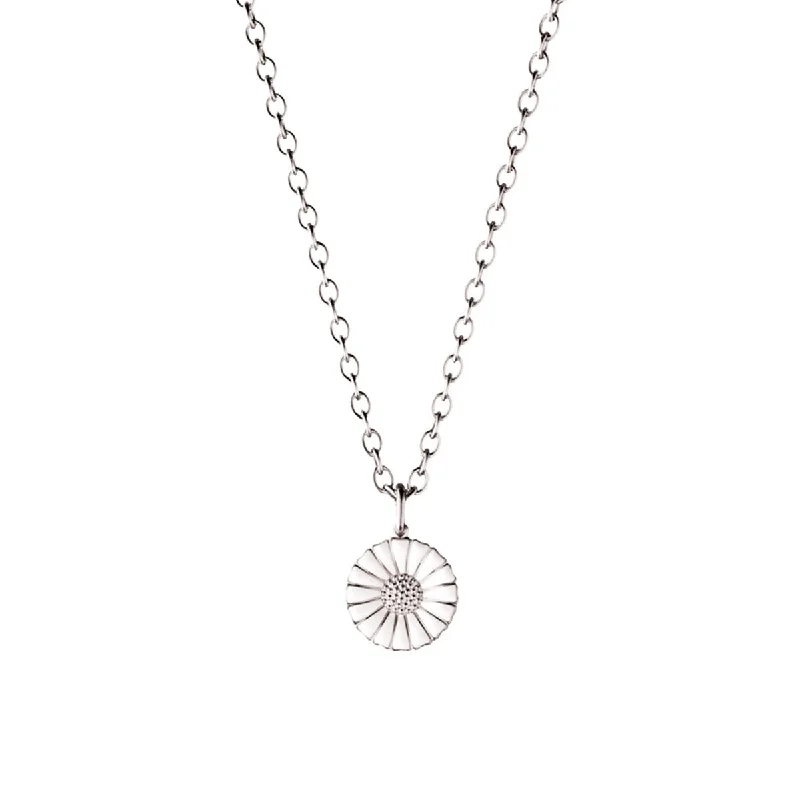 statement gold necklaces for women -Daisy 11 mm. Silver Necklace