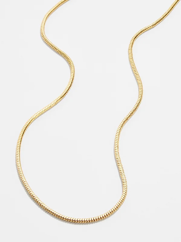 gemstone necklaces with gold chain -Kacy 18K Gold Necklace - Gold