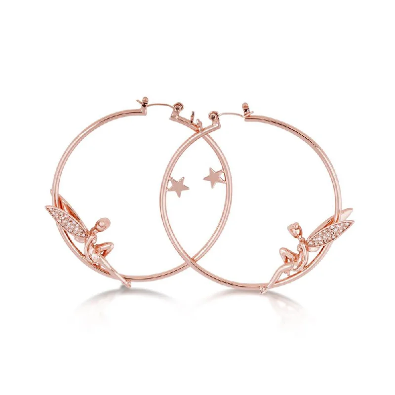 drop earrings for women -Disney Tinker Bell Hoop Earrings