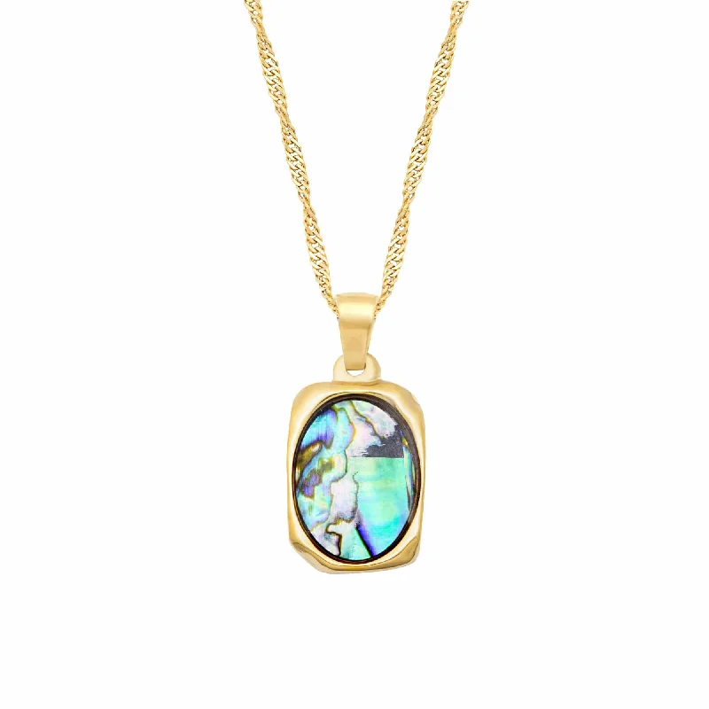 sparkling diamond necklaces for women -Tiarni Abalone Necklace