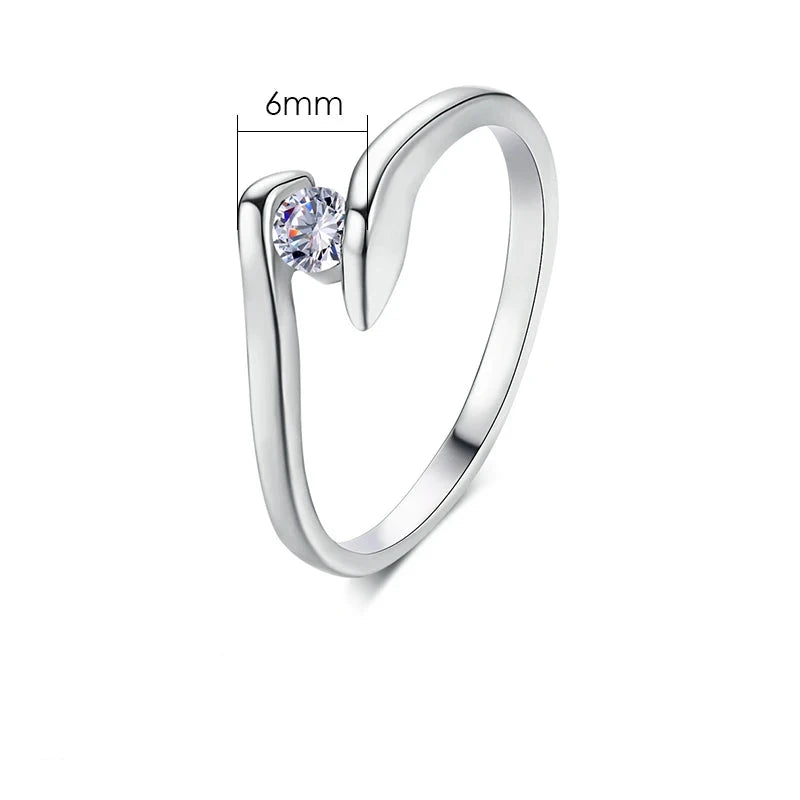 elegant engagement rings -Austrian Cubic Zirconia Finger Rings