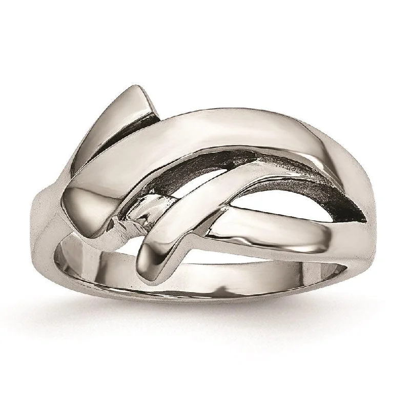 gold statement rings -Stainless Steel Polished Ring