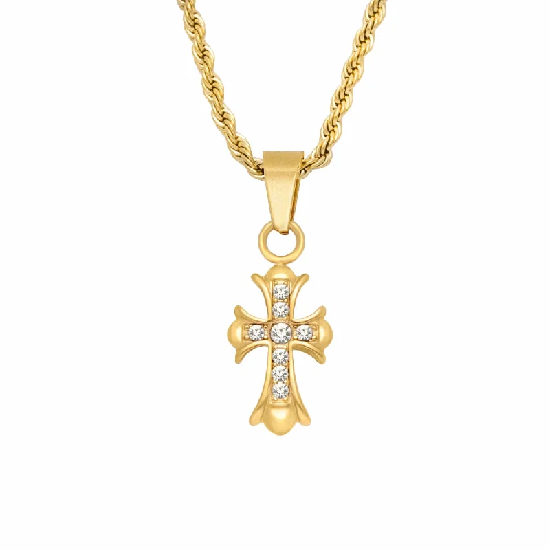 stylish pendant necklaces for women -Lillie Cross Necklace