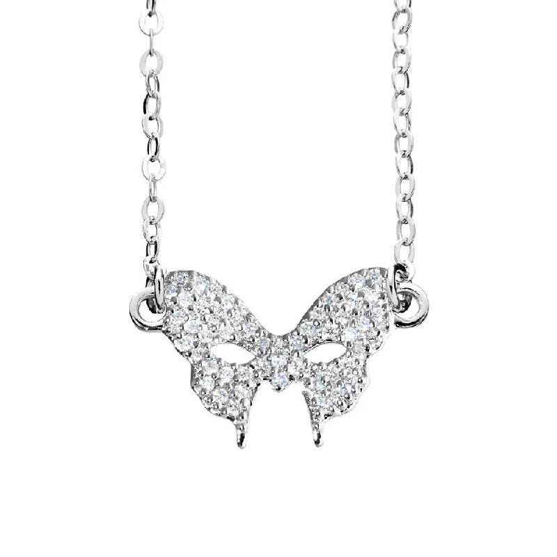 fashion necklaces for women -Silver Mask Necklace