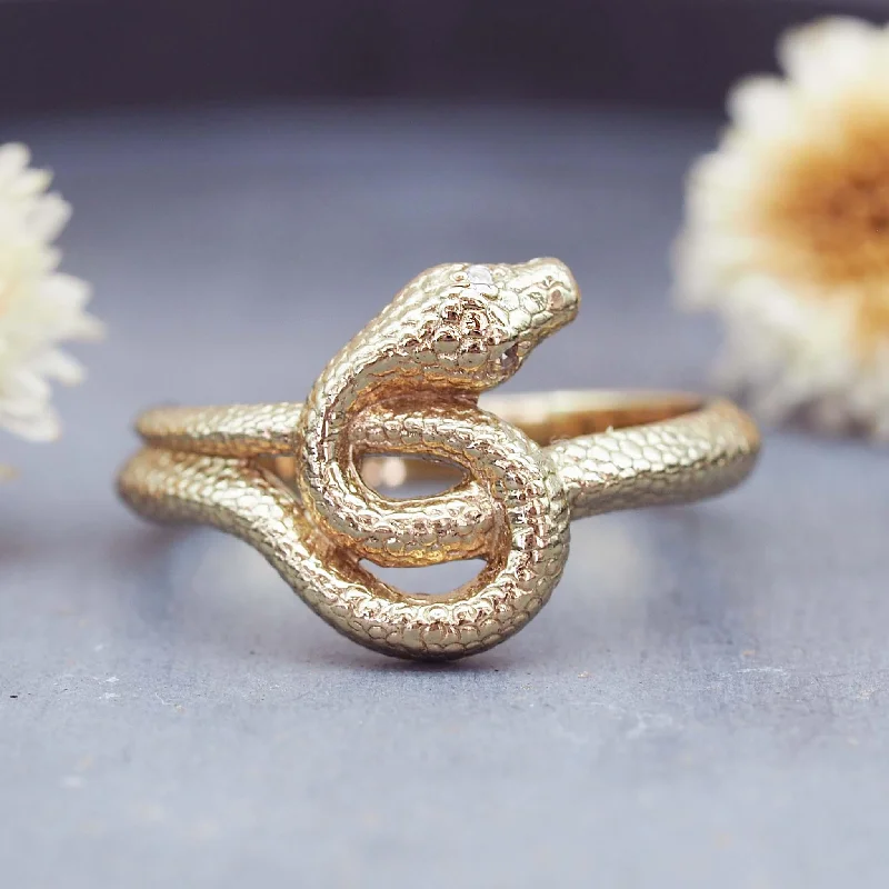 gold statement rings -LIMITED EDITION ‘i+h x LUNA’ Classic Medusa Ring