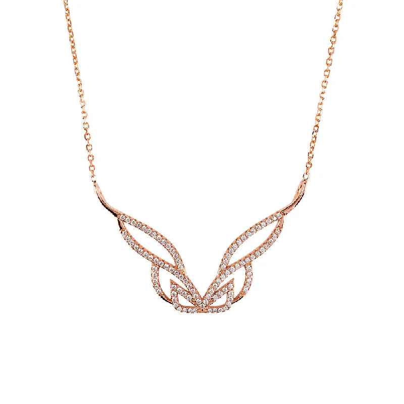 gemstone pendant necklaces for women -Rose Gold Pure Necklace