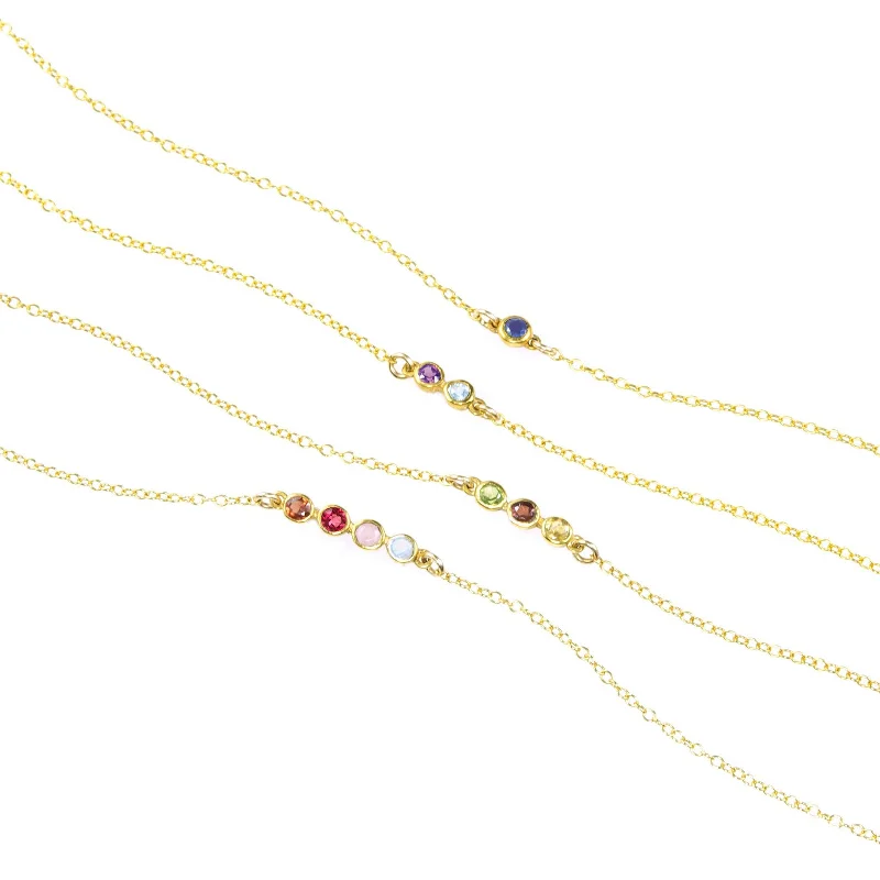 trendy pendant necklaces for women -Tiny Birthstone Horizontal Bar Necklace, Sterling Silver, Gold, Rose Gold, Christmas Gift for Mom with Kids Birthstones, Stocking Stuffer Gift for Mom