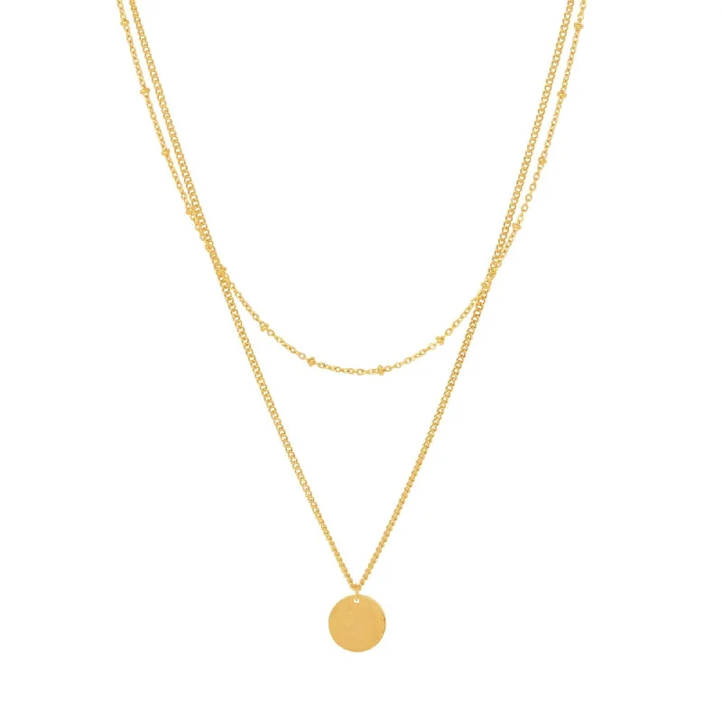 gold necklaces for women -Contemporary Layered Necklace