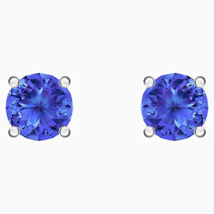 colorful earrings for women -SWAROVSKI ATTRACT STUD PIERCED EARRINGS RHODIUM PLATED