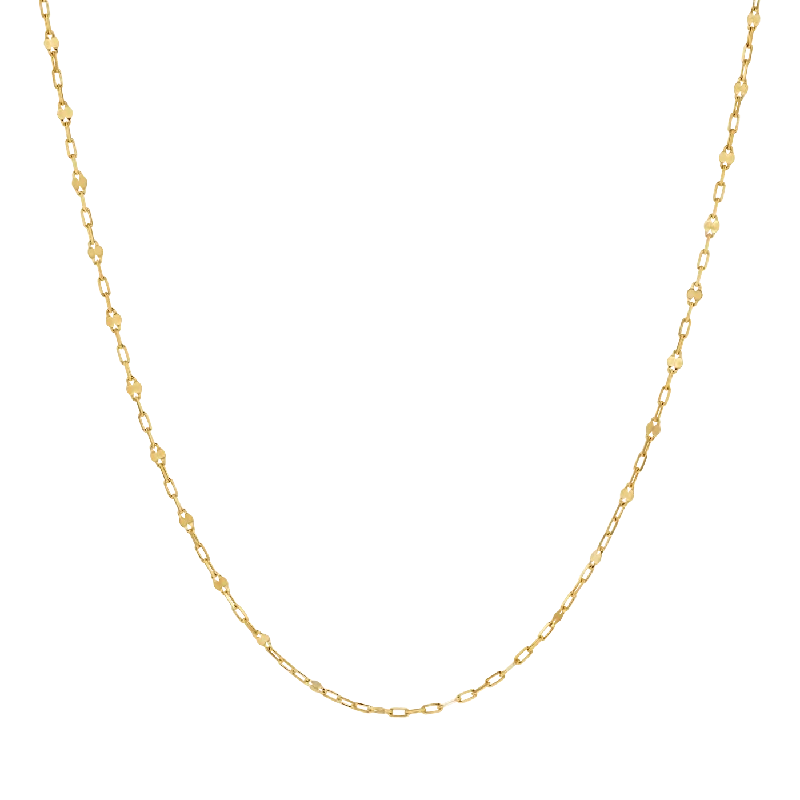 bold necklaces for women -Petit Sequin Chain Necklace