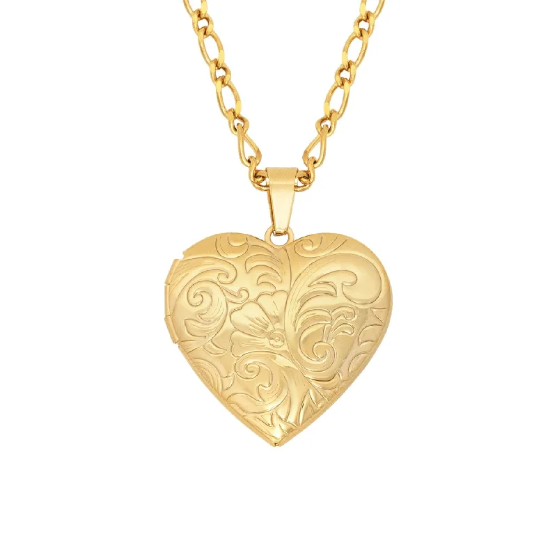 modern necklaces for women -Beau Heart Locket Necklace