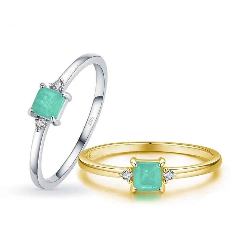 anniversary rings for women -Gianna Emerald Tourmaline ring