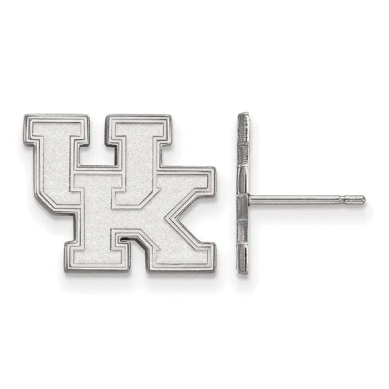 multi-strand earrings for women -Sterling Silver University of Kentucky Small 'UK' Post Earrings